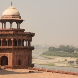 El río Yamuna desde el Taj Mahal
