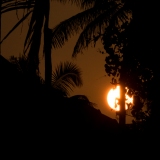 Atardecer en Thazhuppu, Kerala