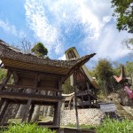 Tongkonans y monolitos en Kalimbuang (Tana Toraja)