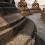 Detalle estupa en Borobudur (Yogyakarta, Java)